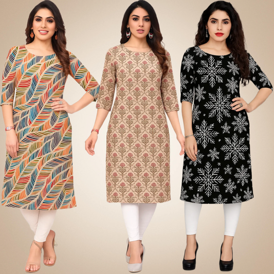 Elegant Combo Kurtis (Pack of 3)