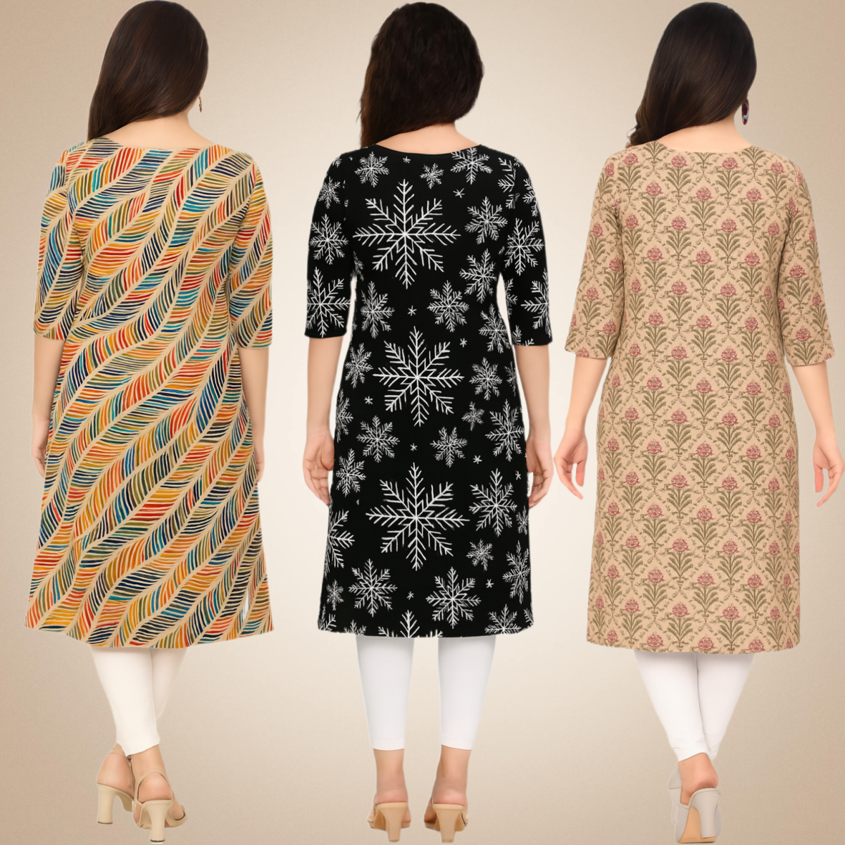 Elegant Combo Kurtis (Pack of 3)