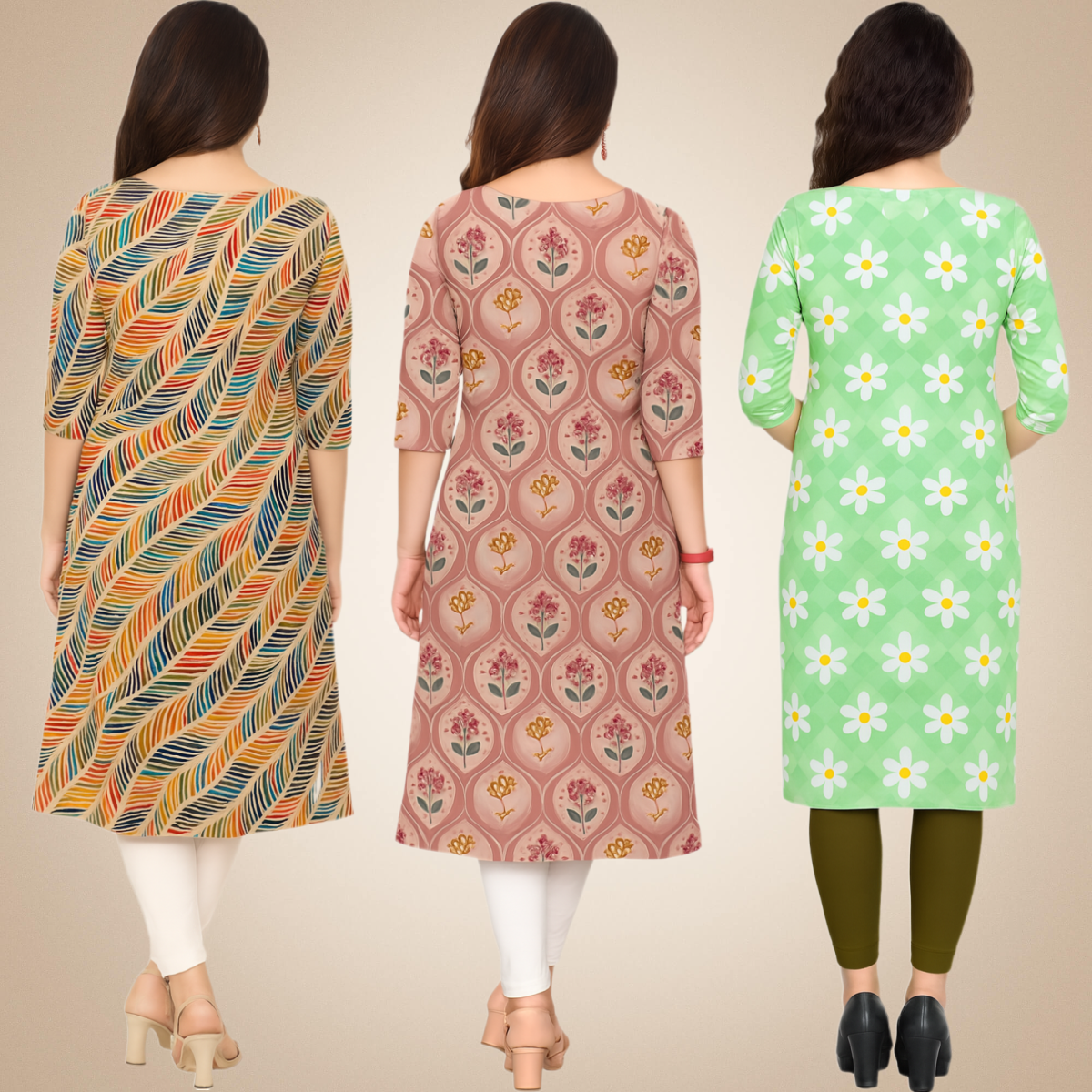 Ideal Combo Kurtis (Pack of 3)