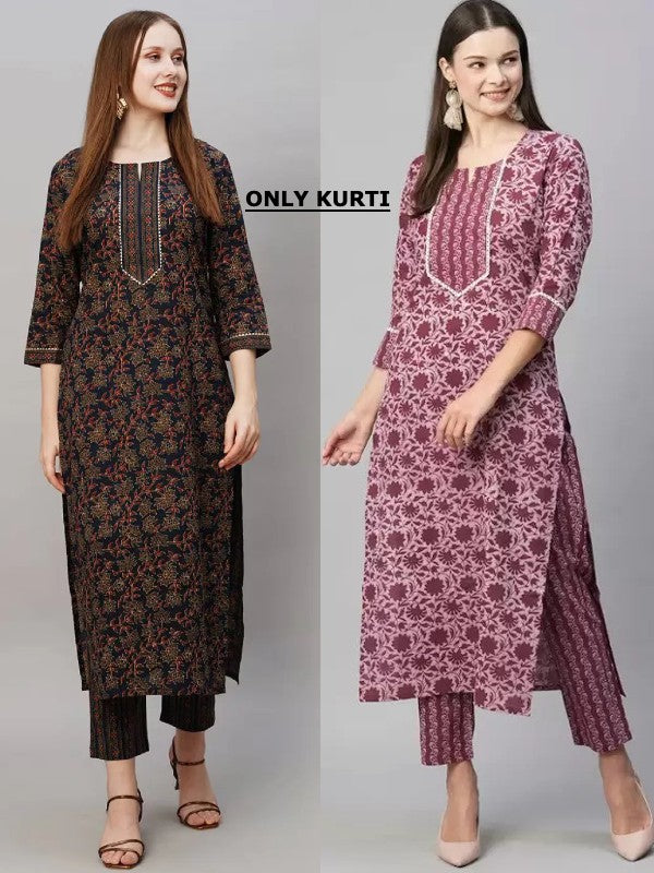 Stunning Printed Combo Kurtis (Pack of 2)