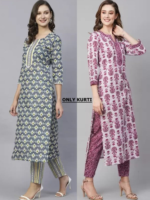 Appealing Printed Combo Kurtis (Pack of 2)