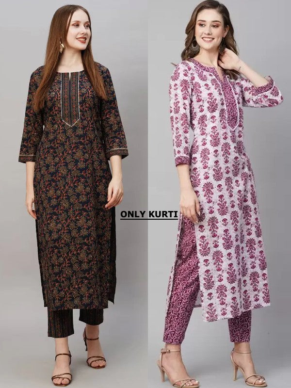 Fabulous Printed Combo Kurtis (Pack of 2)