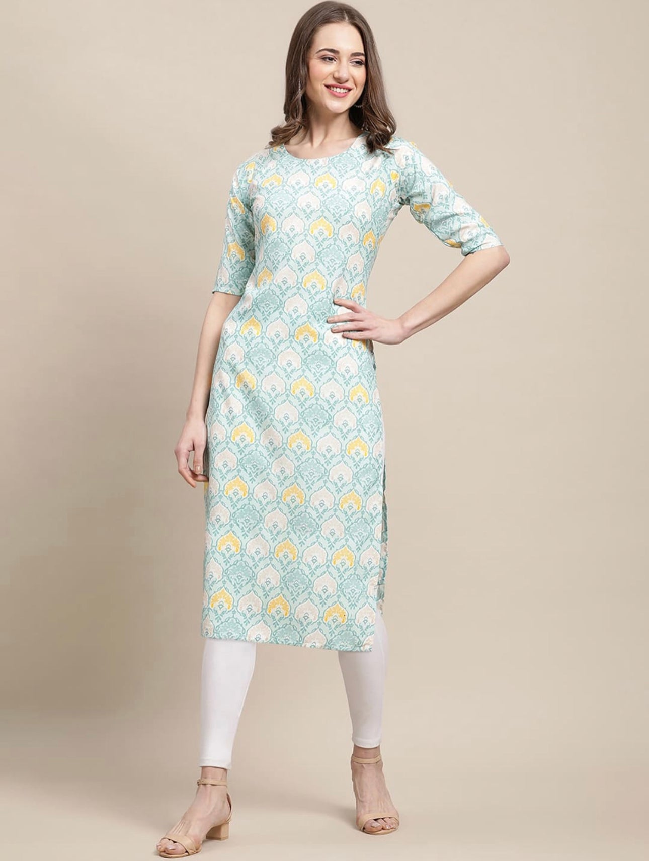 Attractive Printed Crepe Kurtis Combo Pack of 5