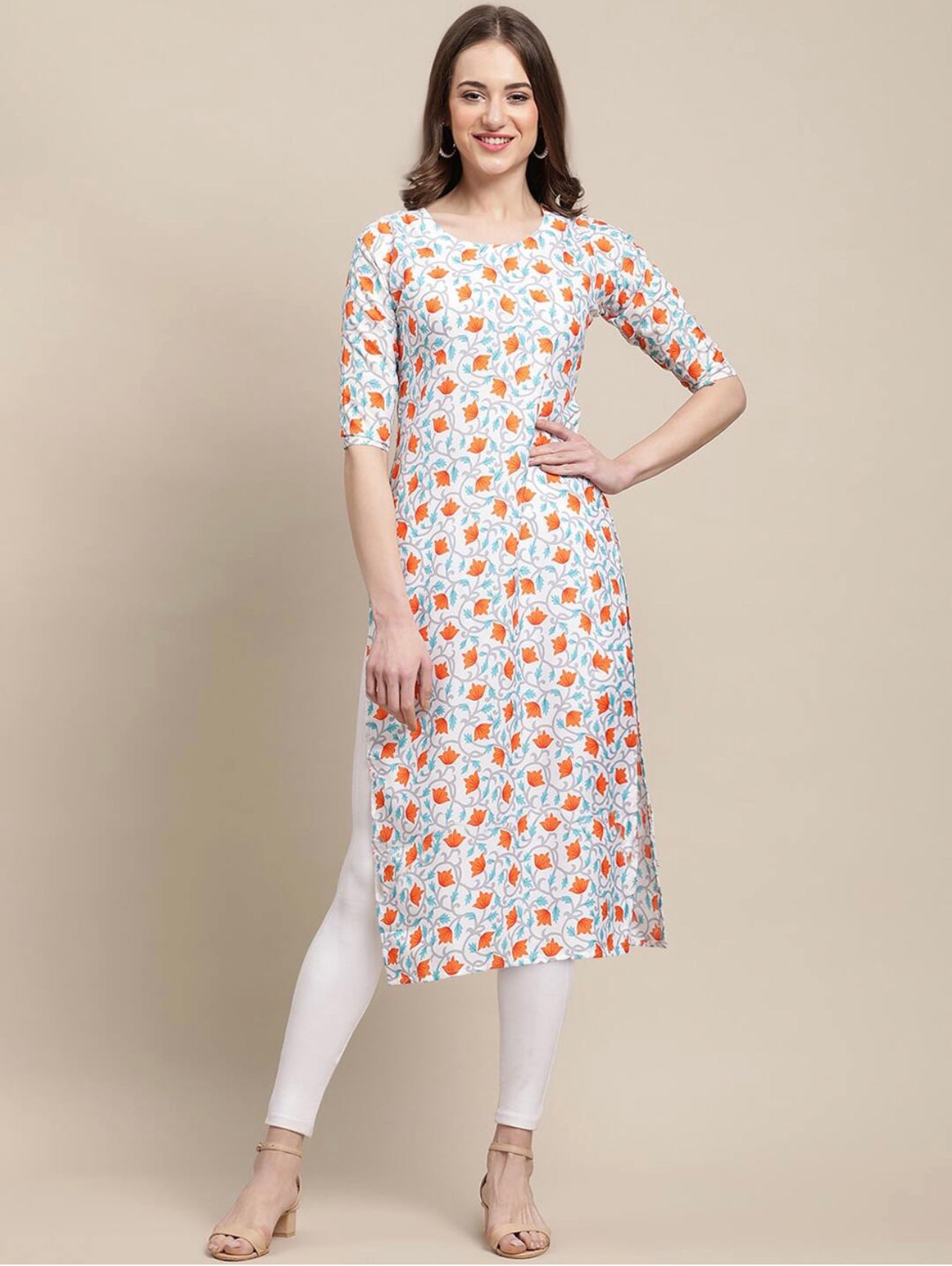 Attractive Printed Crepe Kurtis Combo Pack of 5