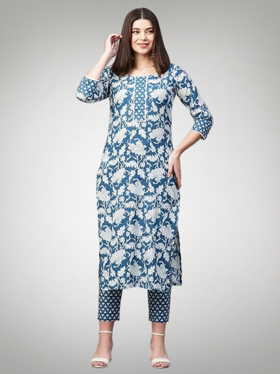 Amazing Printed Kurta Set With Pant Pack Of 2