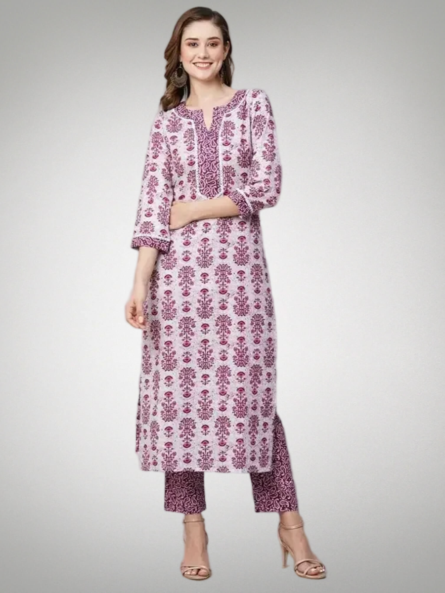 Excellent Printed Kurta Set With Pant Pack Of 2