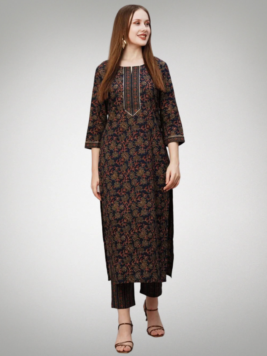 Alluring Printed Kurta Set With Pant Pack Of 2
