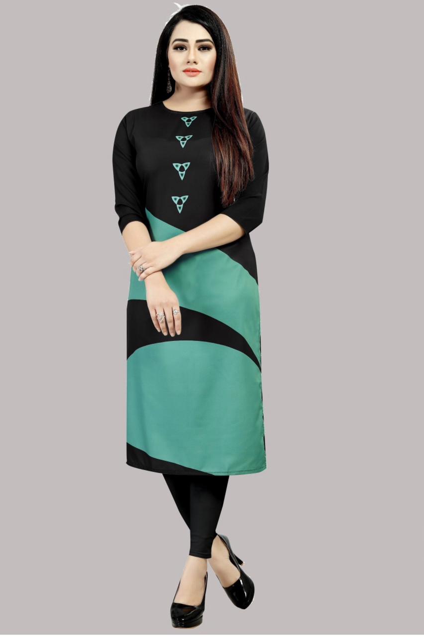 Excellent Printed Crepe Kurtis Combo Pack Of 5