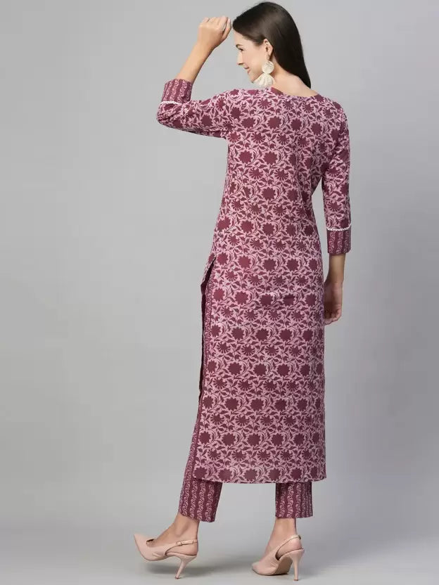 Alluring Printed Kurti With Pant Set