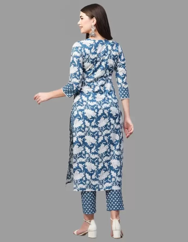 Excellent Printed Kurti With Pant Set