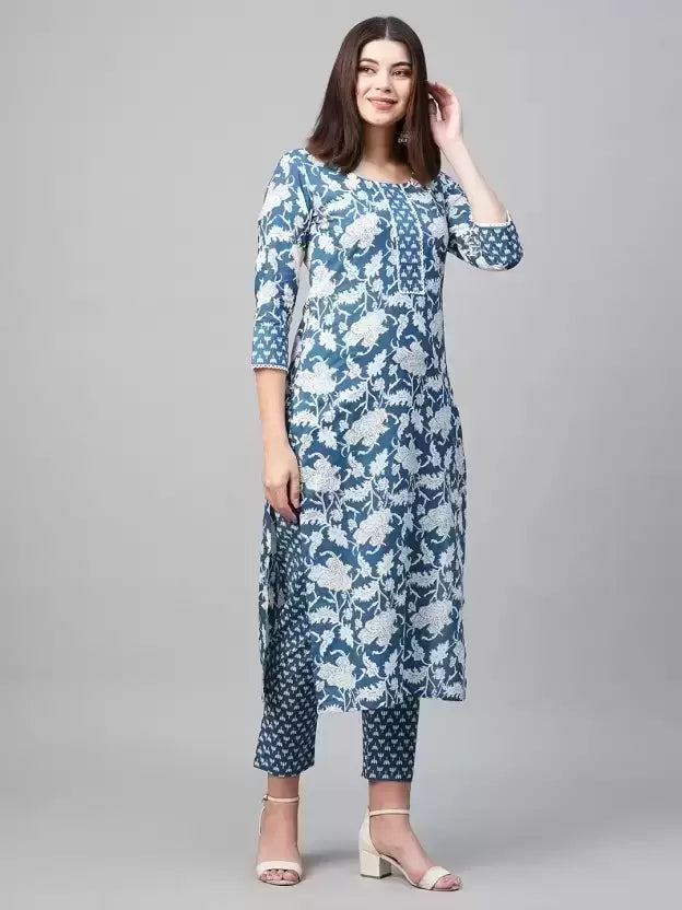 Excellent Printed Kurti With Pant Set