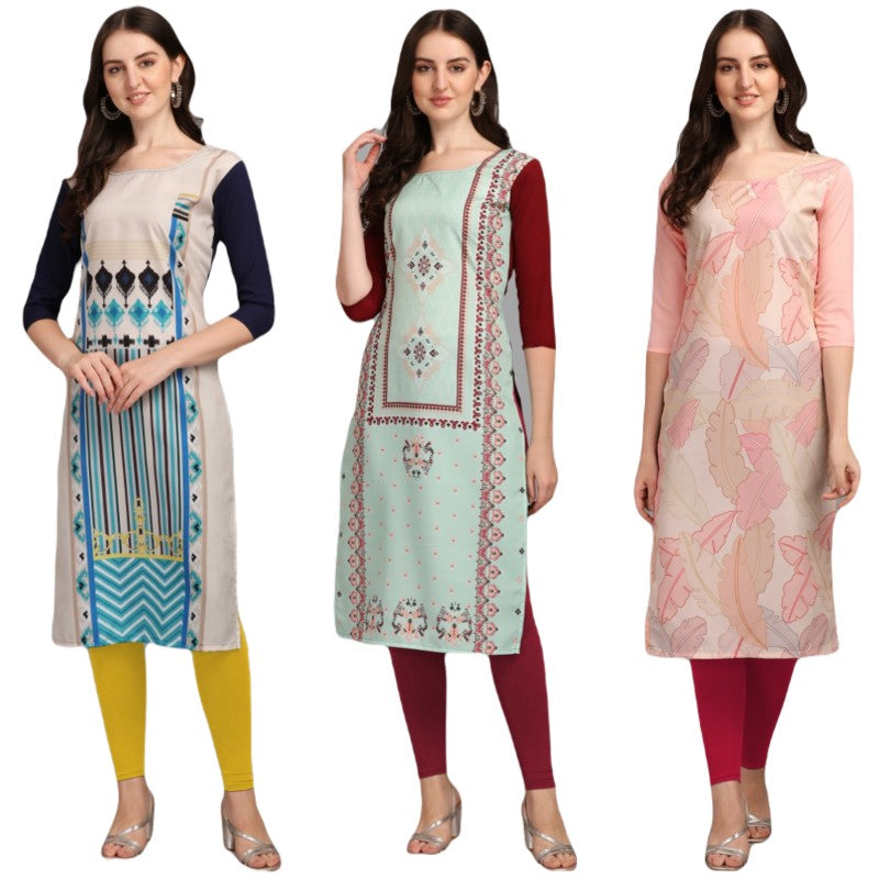 Bewitching  Printed Combo Kurtis (Pack of 3)