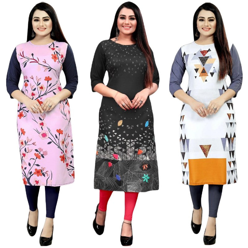 Fair Printed Combo Kurtis (Pack of 3)