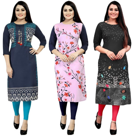 Felicitous Printed Combo Kurtis (Pack of 3)