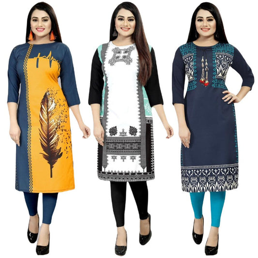 Ideal Printed Combo Kurtis (Pack of 3)